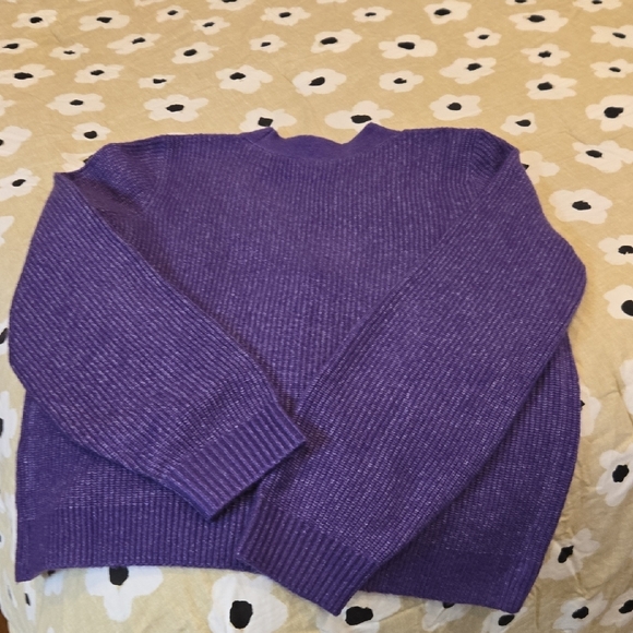 Talbots Violet Ribbed Sweater - Picture 5 of 5